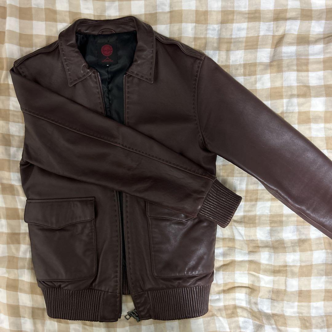 【VINTAGE】短丈 ドルマンスリーブ 羊革 ラムスキン レザーブルゾン VINTAGE】短丈 ドルマンスリーブ しくじる 羊革 ラムスキン
