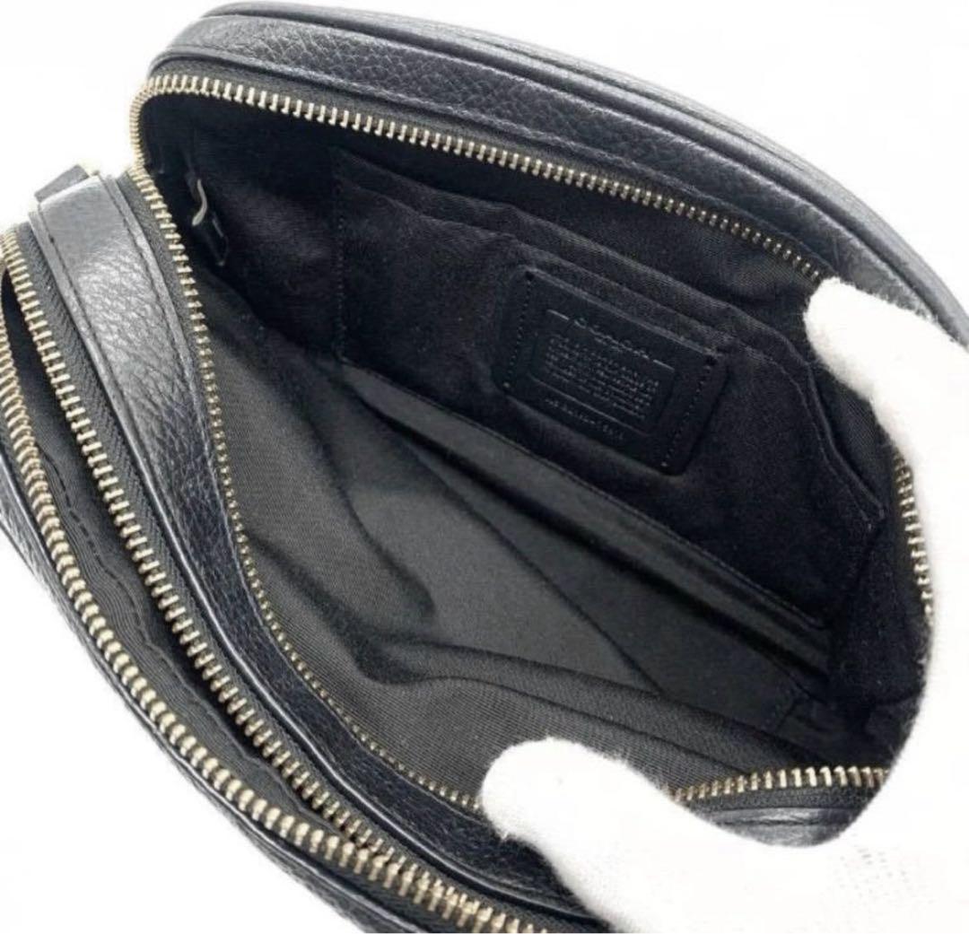 極美品✨COACH ショルダーバッグ ホースアンドキャリッジ レザー ブラック