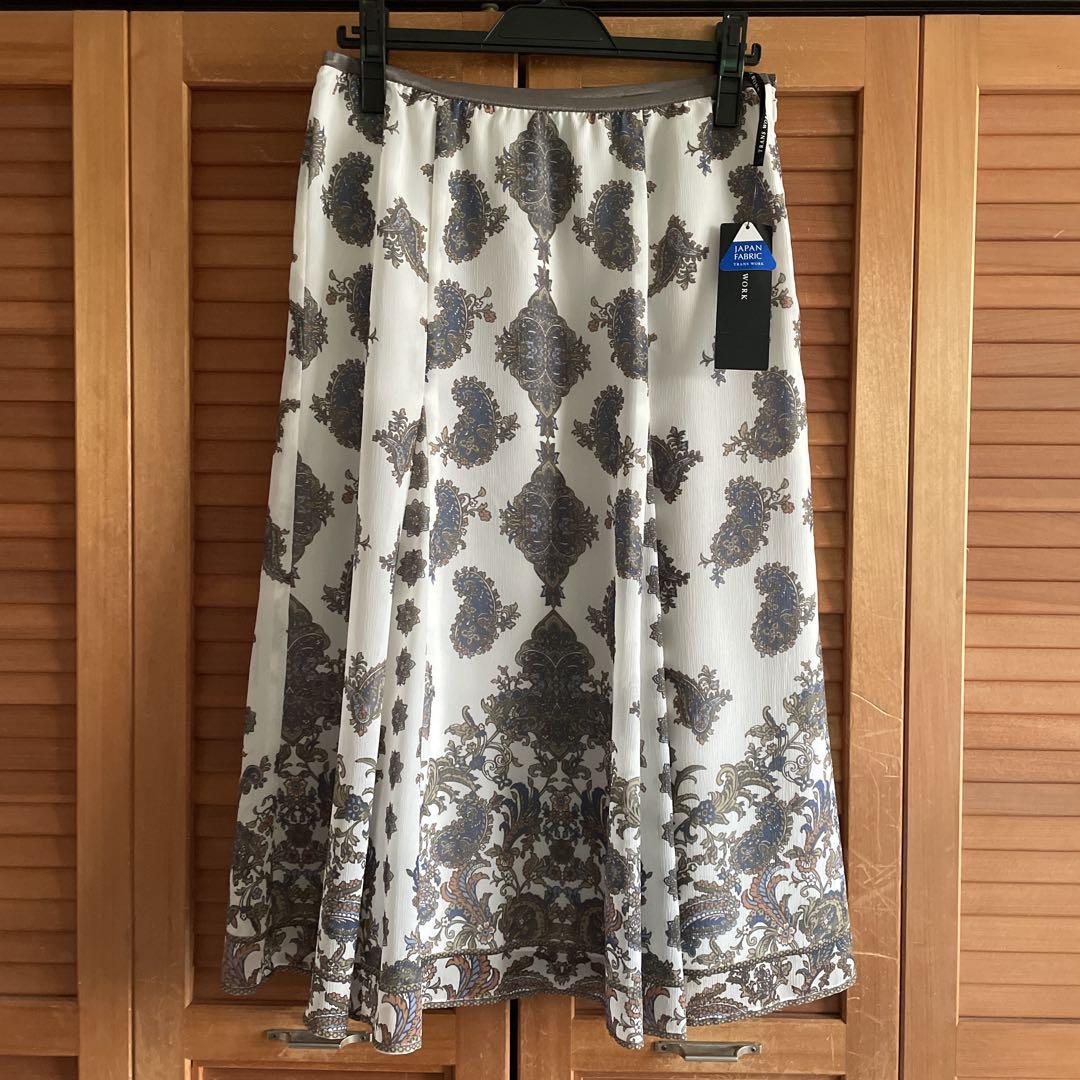 【新品タグ付き】TRANS WORK ♡フレアスカート 花柄