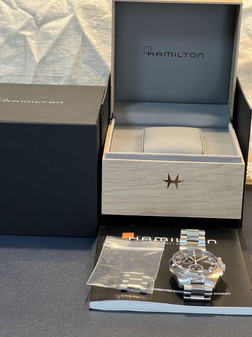 美品❗️良品❗️HAMILTON カーキ アビエーション PILOTクロノグラフ