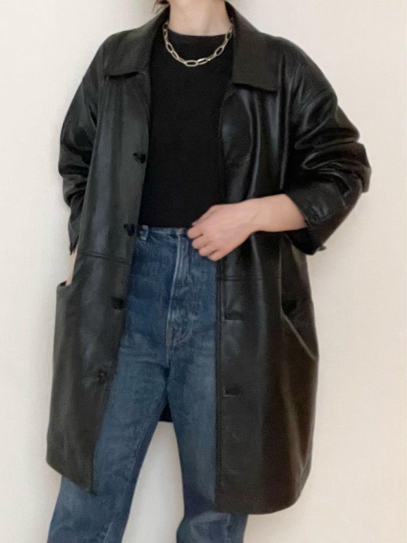 【訳あり】　TODAYFUL エコレザーオーバージャケット　レザー　アウター