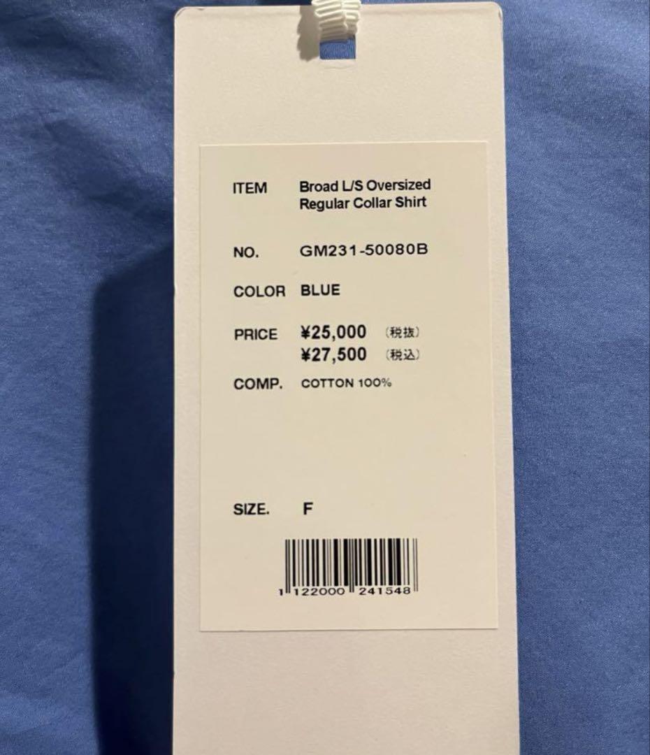 Broad L/S Oversized Regular Collar Shirt