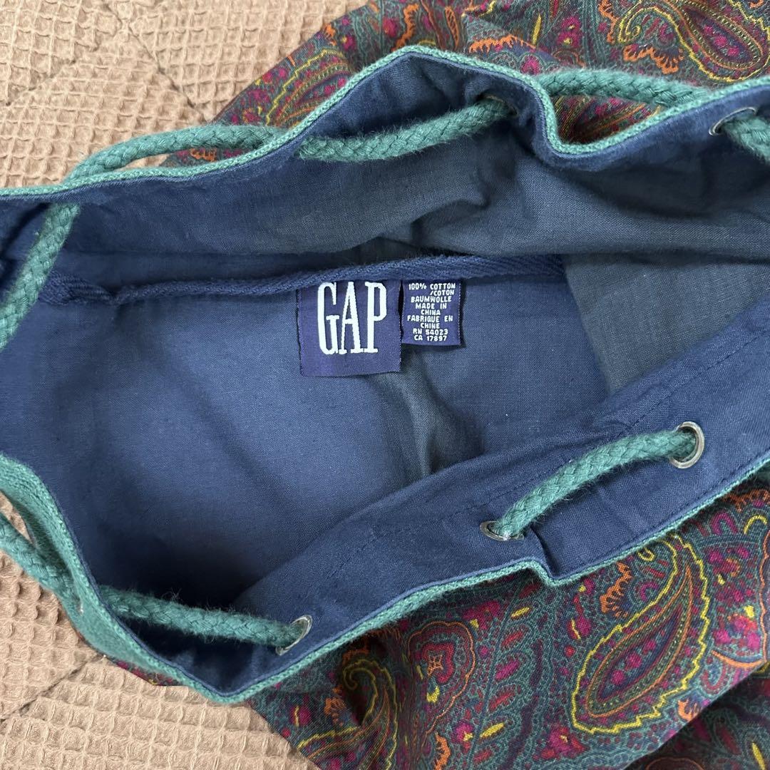 【美品】90's OLDGAP ワンショルダーバッグ ペイズリー　ヴィンテージ