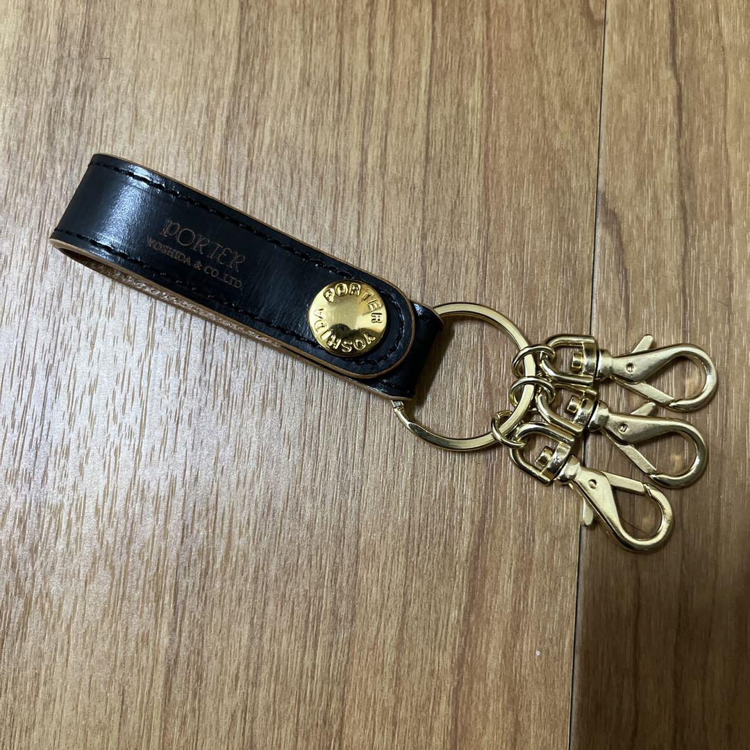【PORTER】ポーター　　革　キーホルダー　キーリング　箱、保存袋あり