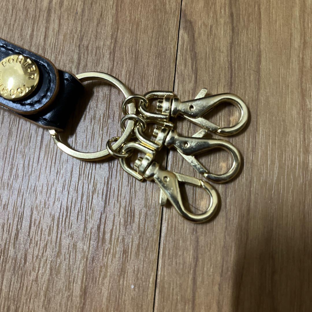 【PORTER】ポーター　　革　キーホルダー　キーリング　箱、保存袋あり