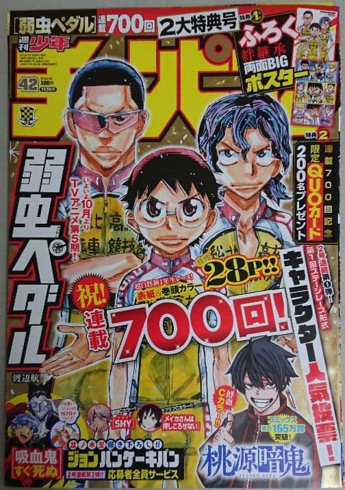 弱虫ペダルポスター 人気投票応募券 クオカード応募券 高品質新品