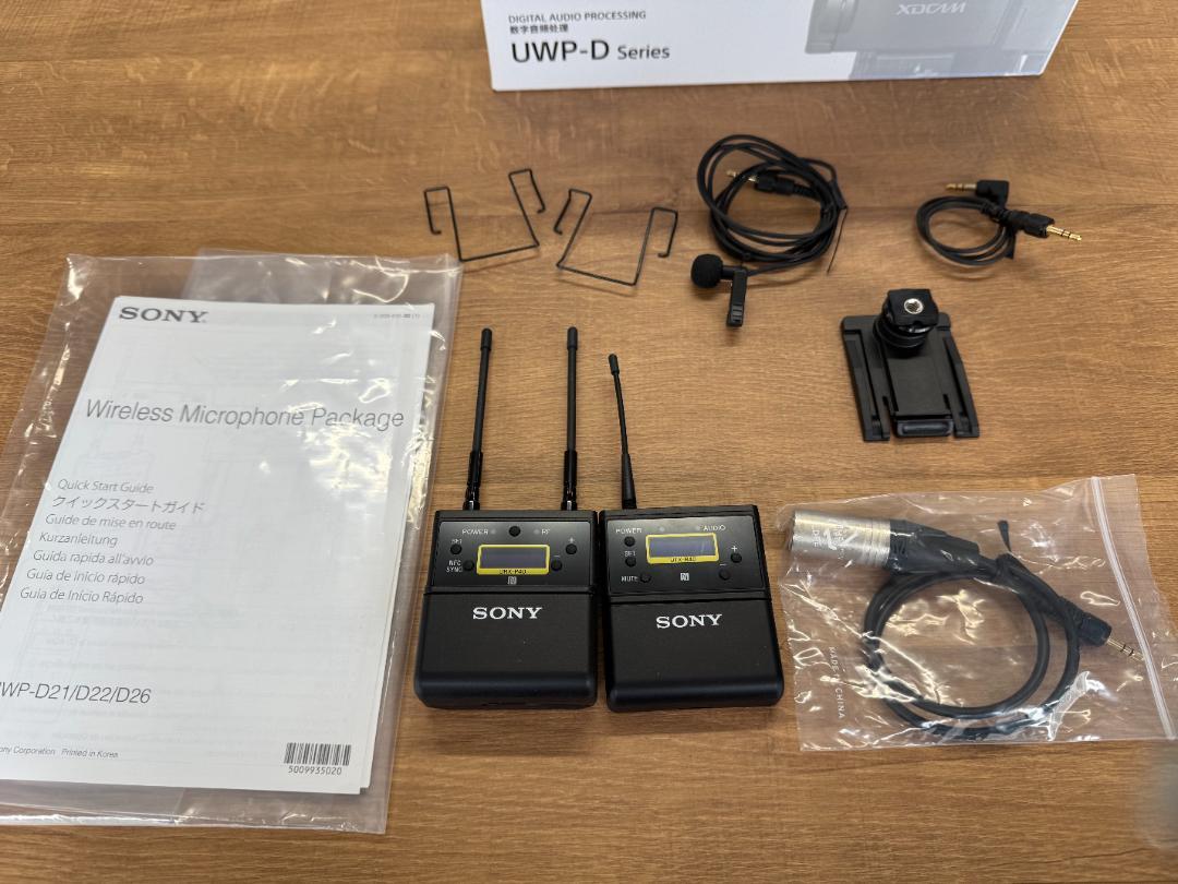 【美品・動作確認済み】SONY UWP-D21 ワイヤレスマイクセット