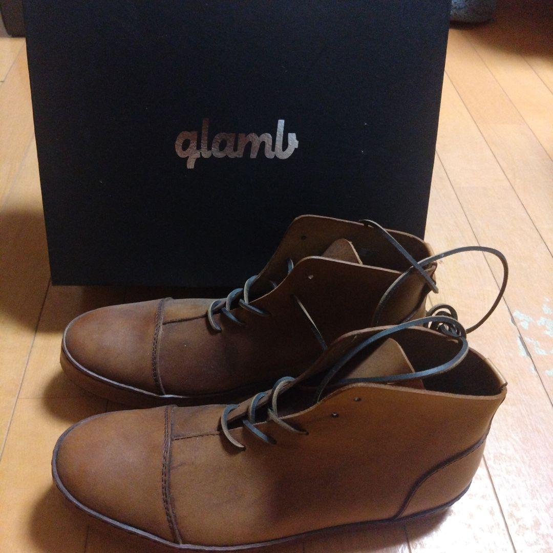 qlamb ブラウン ハイカットシューズ26.5cm