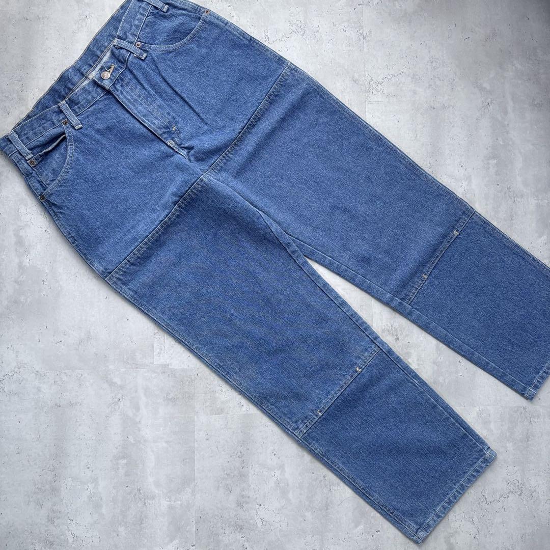【Dickies】00s ダブルニーデニム ジーンズ W32×L32