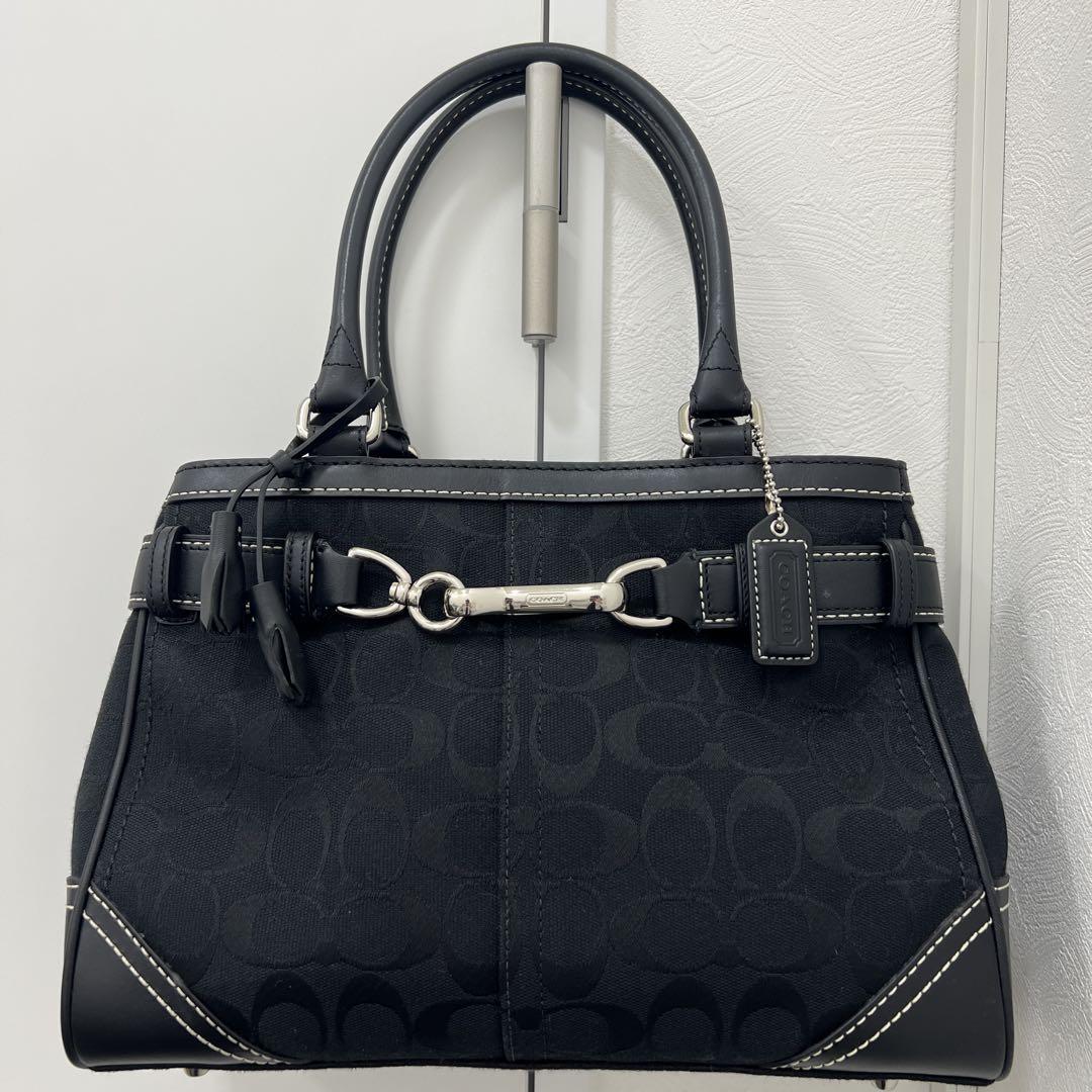 Coach コーチ ブラック ハンドバッグ