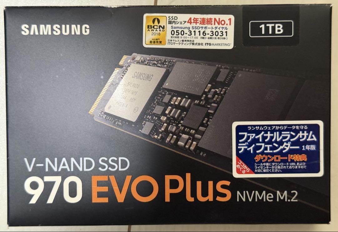 内蔵型SSD SAMSUNG 970 EVO Plus NVMe M.2 1TB