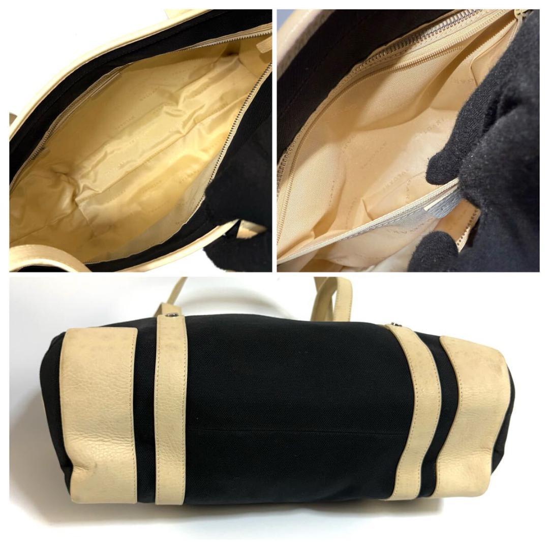 【美品】BVLGARI トートバッグ ロゴマニア シルバー 金具 イタリア製