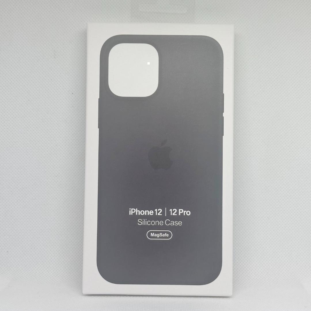 【新品】純正 iPhone 12 / 12 Pro シリコンケース・ブラック① Apple 純正 iPhone12 Pro シリコンケース ブラック 黒 MagSafe