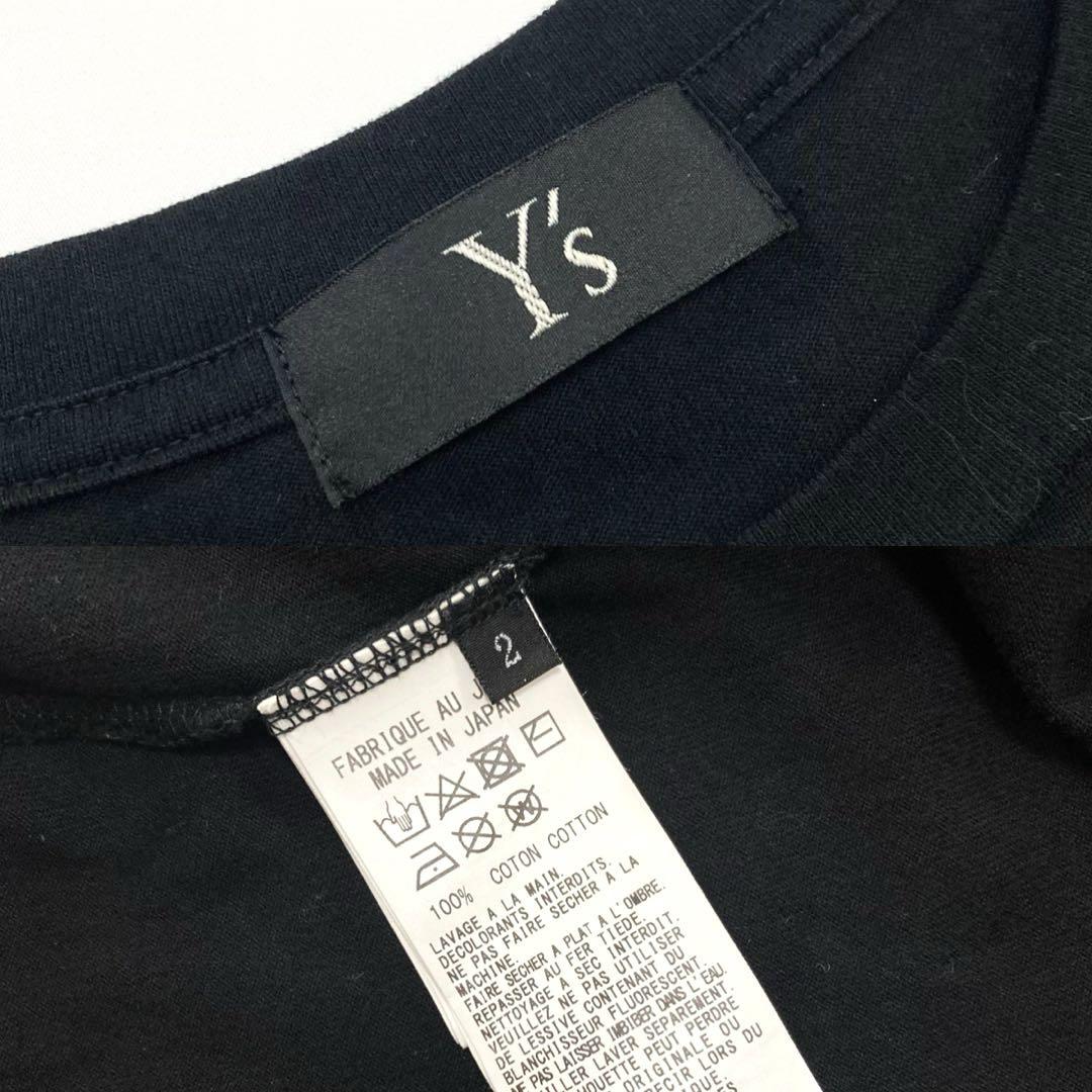 Y's SNOWFLAKE PATTERN LONG SLEEVE T 黒2