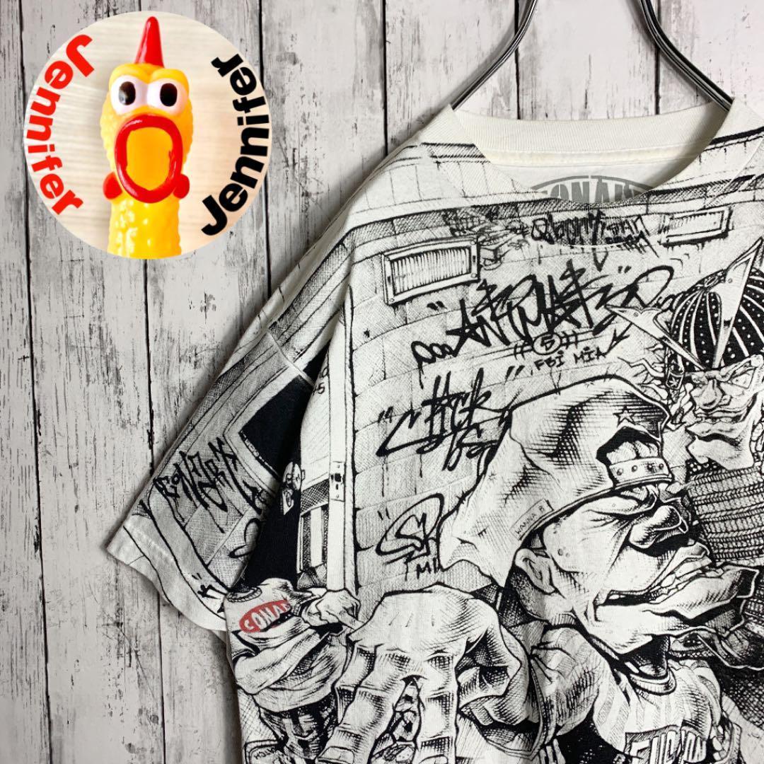 【激レア】CONART 古着 90's メンズ Tシャツ デカプリント ★1点物