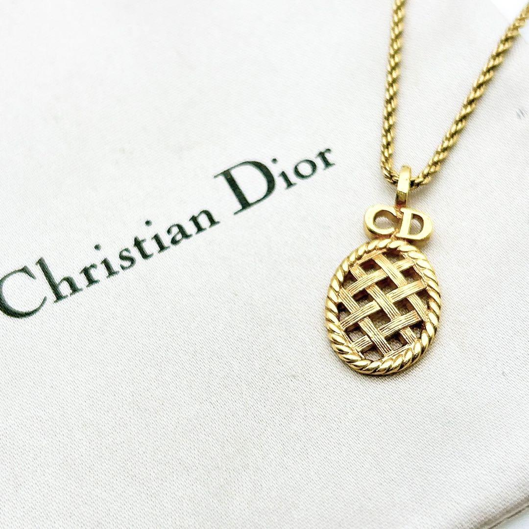 2471-2 極美品✨ Dior ネックレス CD ロゴ 希少 刻印