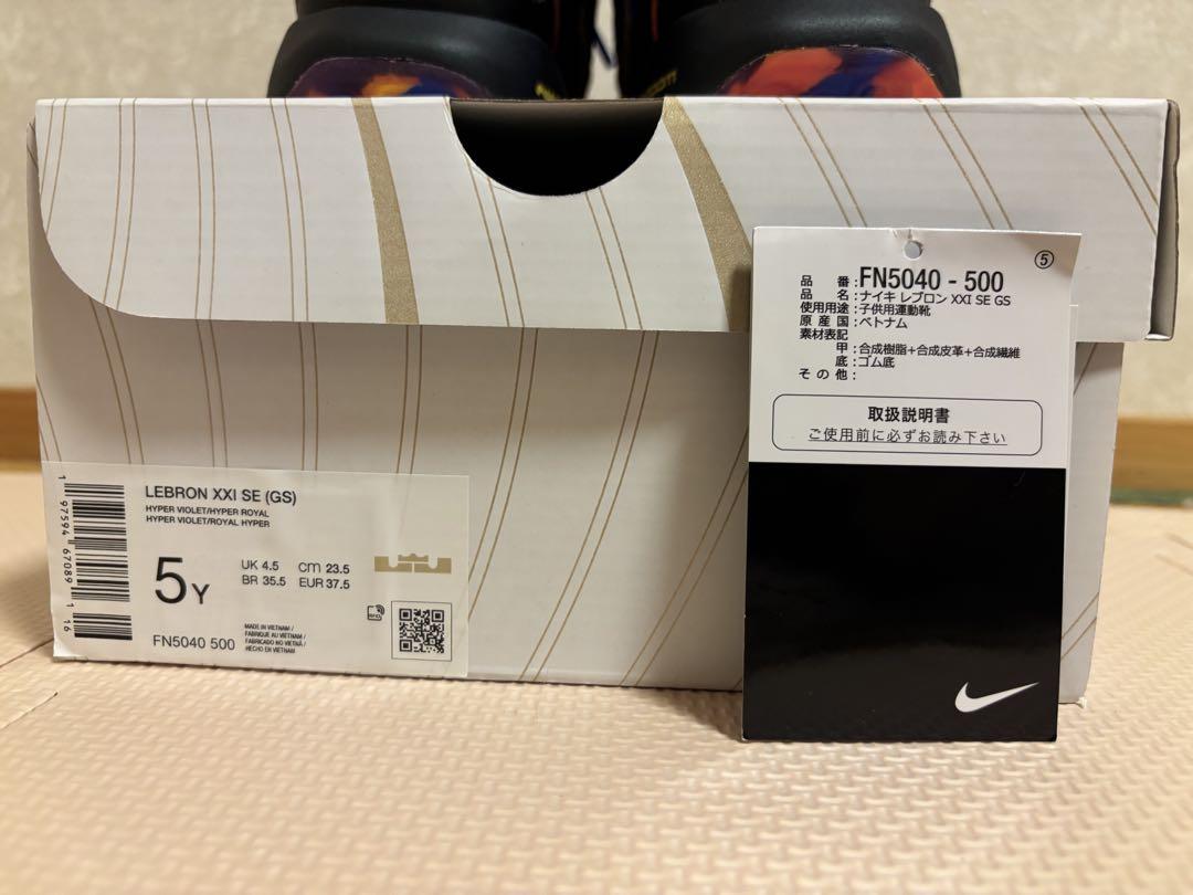 Nike LEBRON 21 ナイキ レブロン21 ジュニアバッシュ 紫