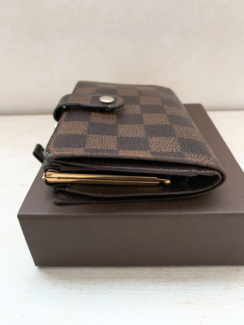 【LOUIS VUITTON】ヴィトン　財布　ダミエ　二つ折り　折財布　修復有