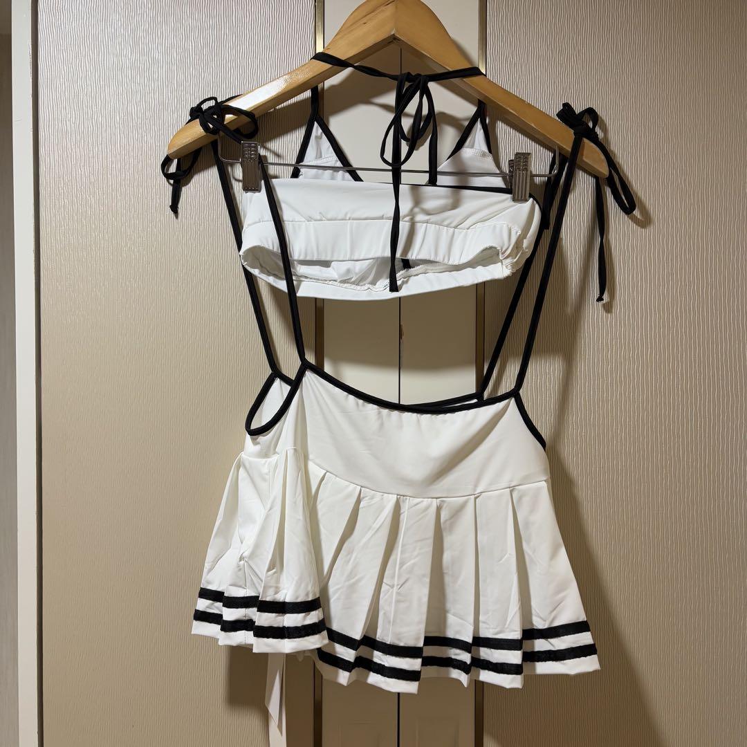 ◆andmary ココプリーツ スイムウェア◆新品・ホワイト