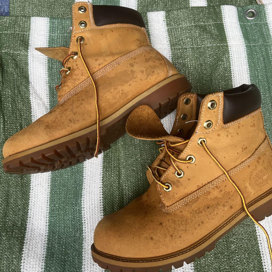Timberland ベージュ ワークブーツ　6インチ