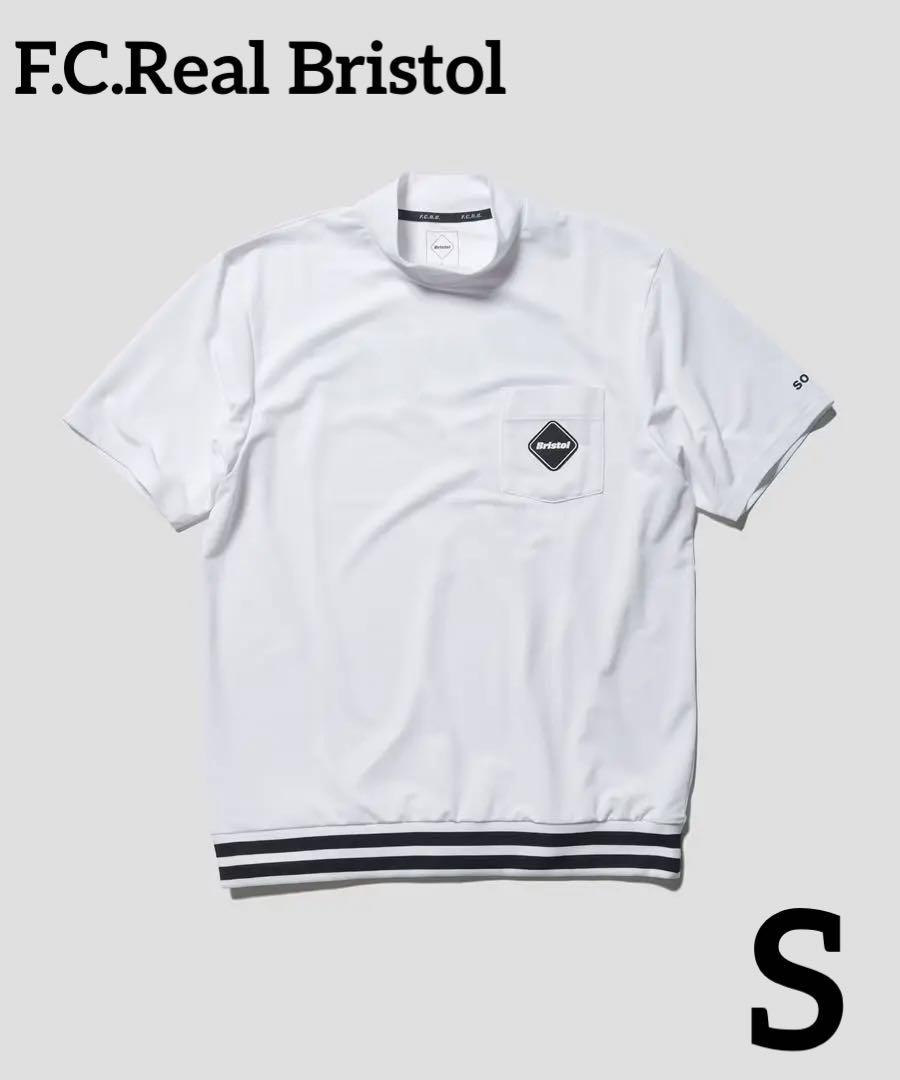 FCRB TRAINING RIBBED HEM MOCKNECK TOP 白