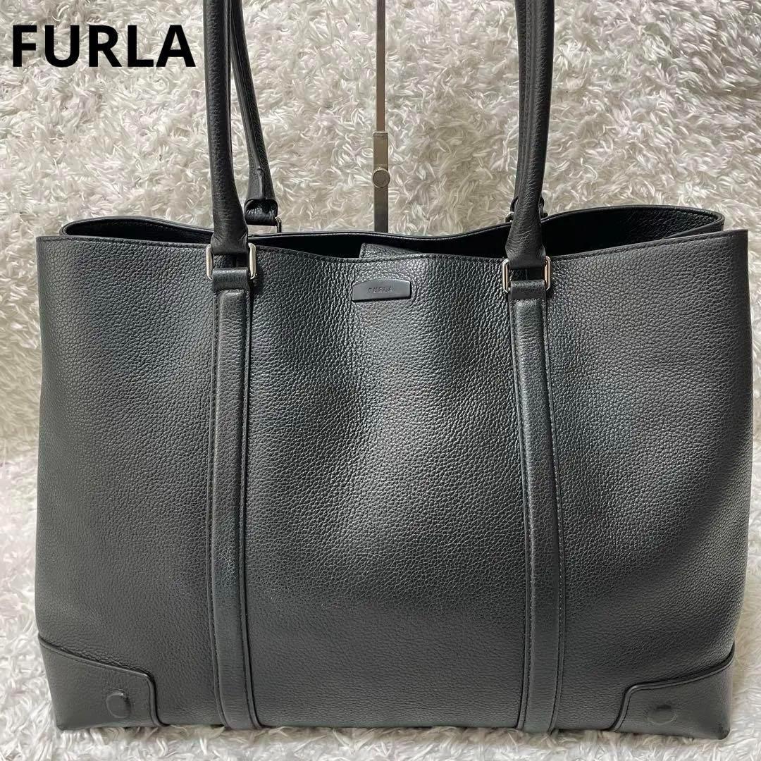 フルラメンズ Travel Work Bag NERO トートバッグ　レザー