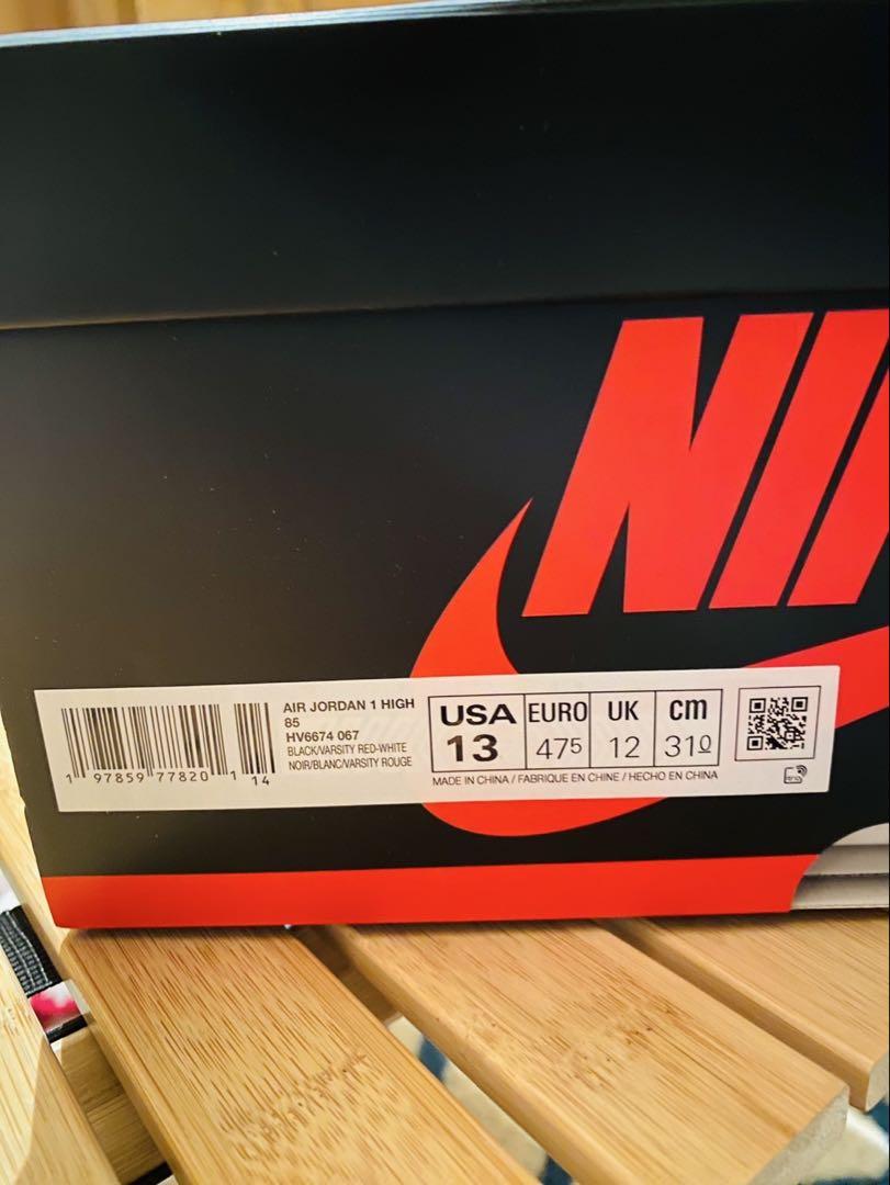 靴 NIKE AIR JORDAN 1 HIGH 85 31cm