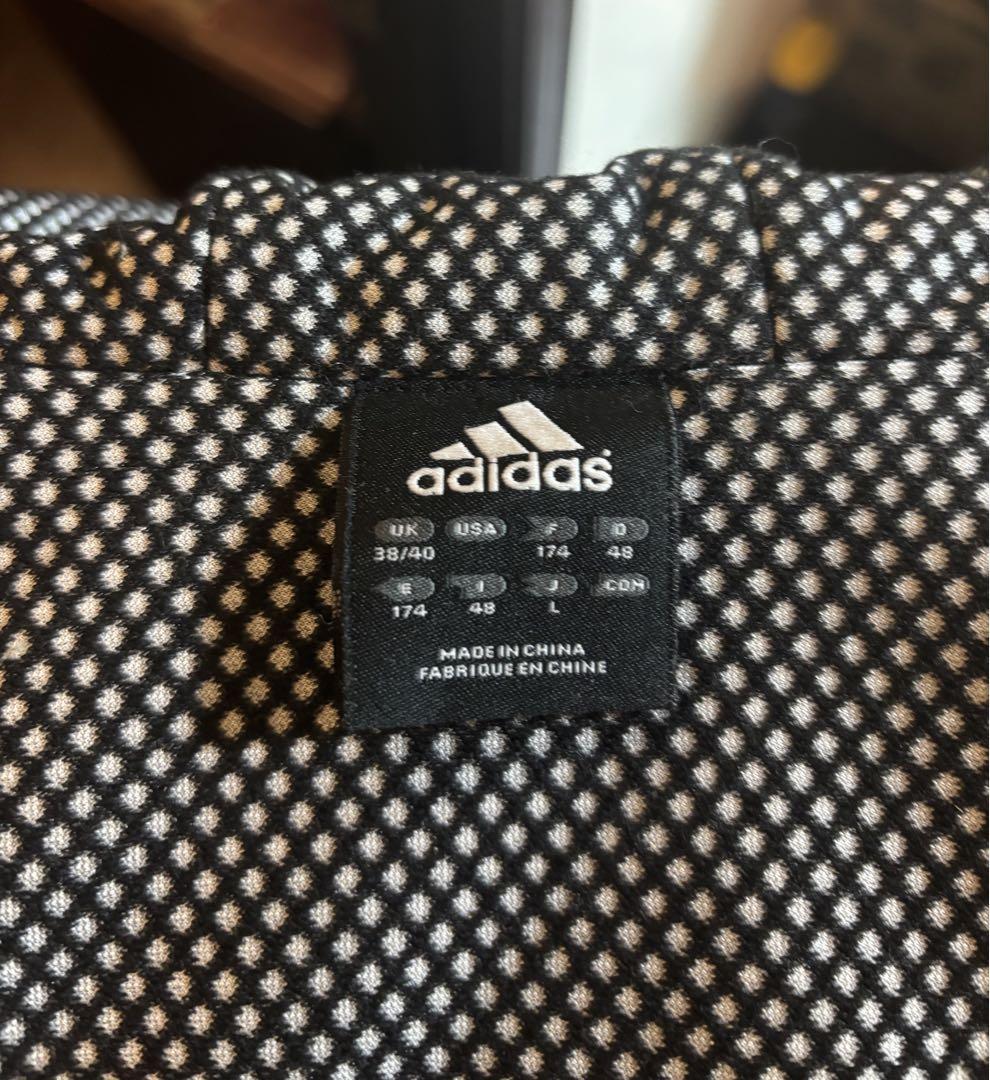 adidas アディダス WASEDA 早稲田 ベンチコート 赤/黒 フード付き