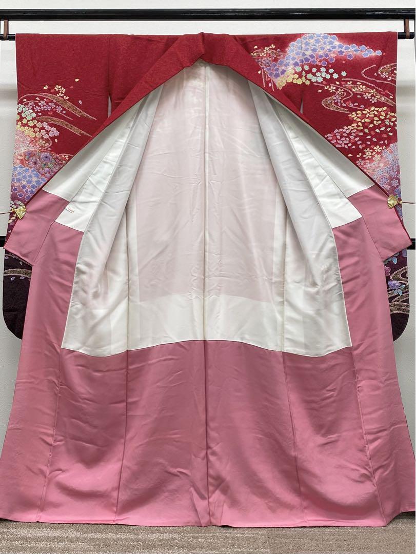 振袖 豪華 銀通し 絞り加工 金彩 紋意匠 身丈161cm 撥水加工済
