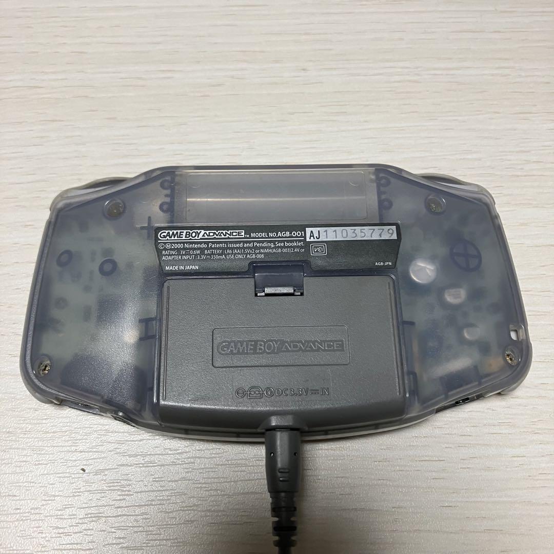 【動作確認済】 ゲームボーイアドバンス 本体 クリア+ACアダプタ