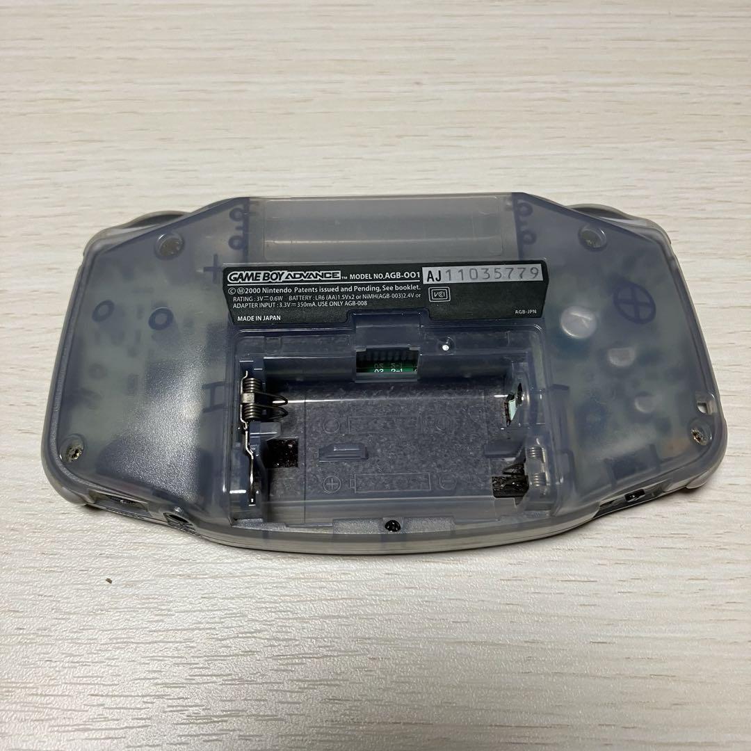 【動作確認済】 ゲームボーイアドバンス 本体 クリア+ACアダプタ