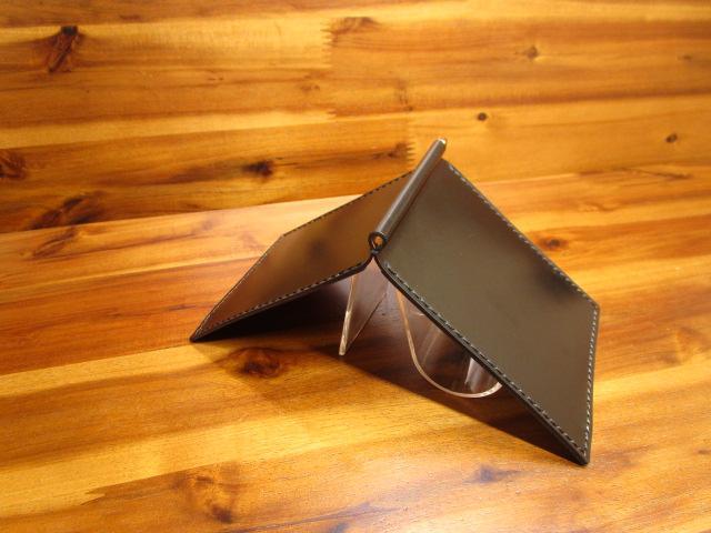 札バサミ コードバン マネークリップ コンパクト財布 薄い財布
