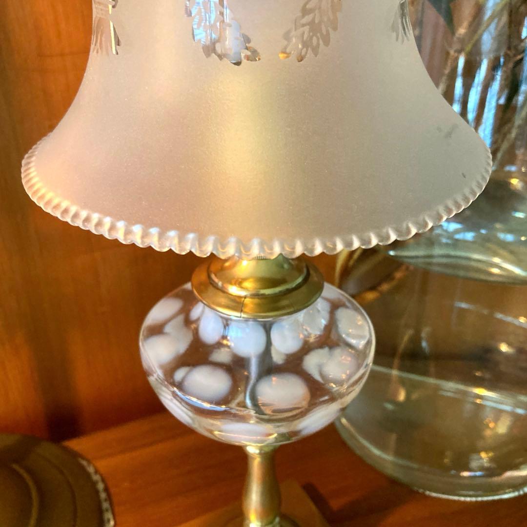 フェントン　1940年　ランプスタンド　アンティーク　オパールセント