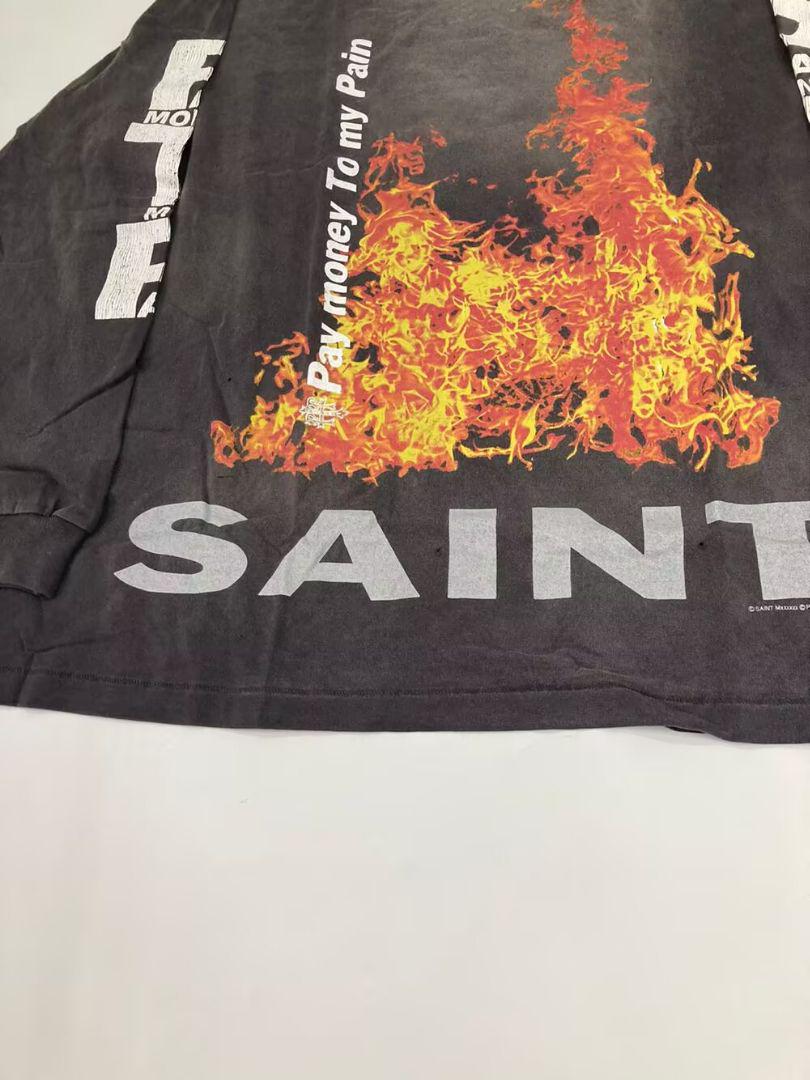 SAINT MICHAEL PTP LS TEE SR TO SS 長袖Tシャツ