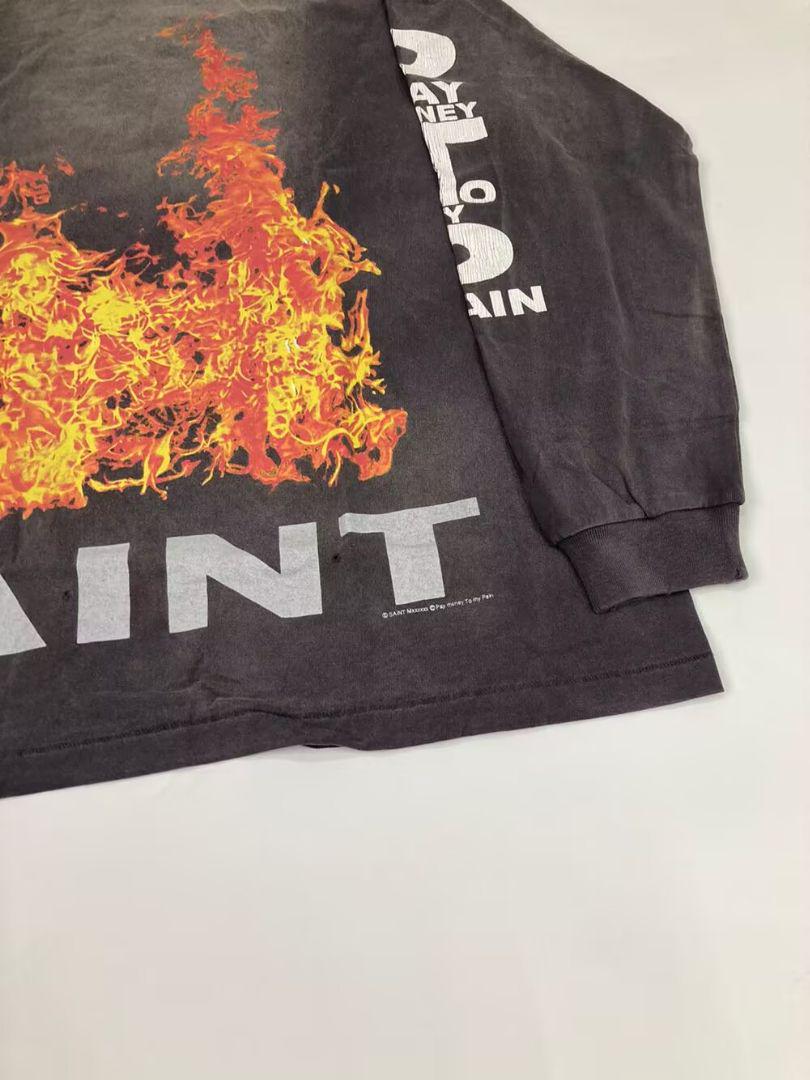 SAINT MICHAEL PTP LS TEE SR TO SS 長袖Tシャツ