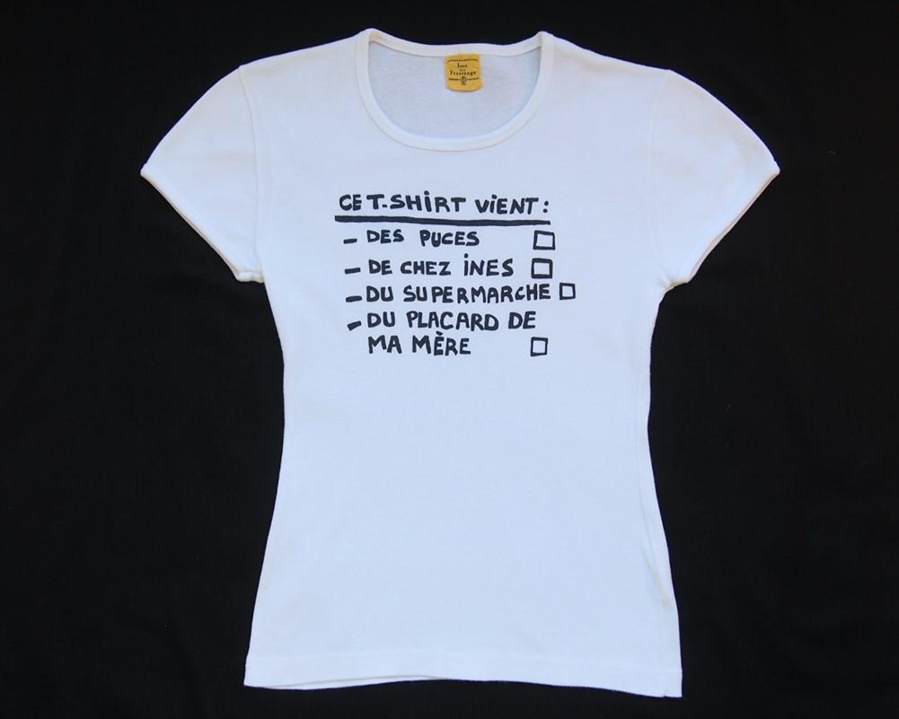 定価４万★フランス製★イネス★女性らしい襟開きＴシャツ白コンパクトリブInese