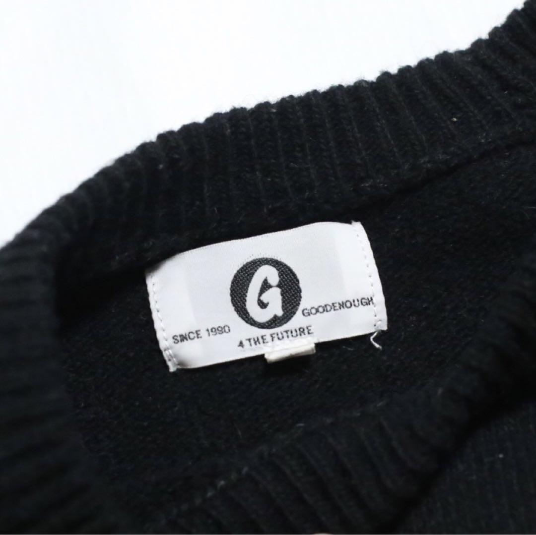 90s goodenough logo knit black GDEH