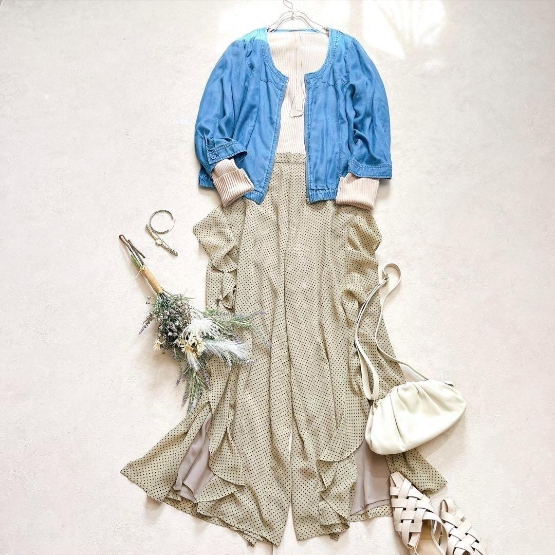 大人フェミカジコーデ♯韓国風♯ガーリー♯すぐ決まる♯ママさん♯着痩せ♯美脚効果やや傷や汚れあり