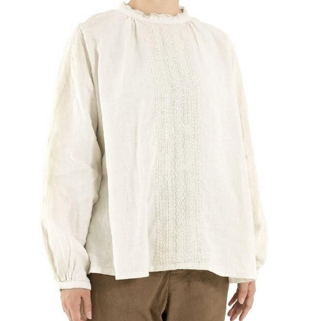 リネンスタンドカラーブラウス｜nest Robe / CONFECT ONLINE SHOP