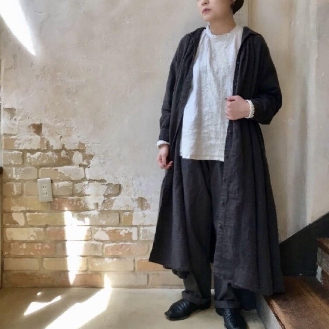 リネンスタンドカラーブラウス｜nest Robe / CONFECT ONLINE SHOP