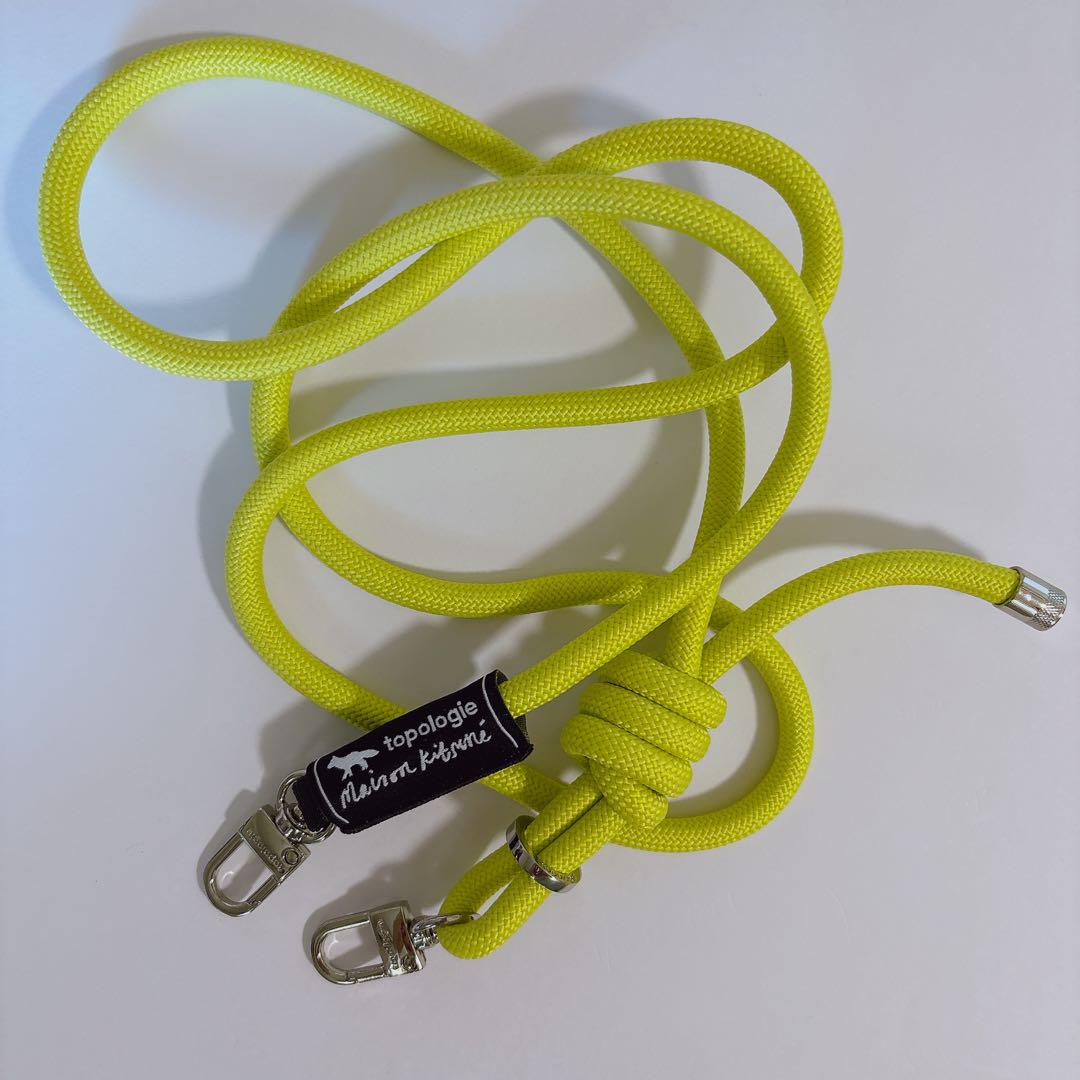 Maison KitsunéxTopologie アジャスタブルロープストラップ MAISON KITSUNE X TOPOLOGIE ADJUSTABLE ROPE STRAP | Maison