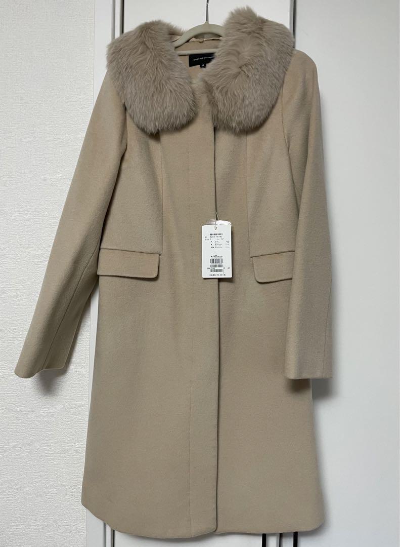 新品、未使用、タグ付き！QUEENS COURT 3Wayファー付きロングコート