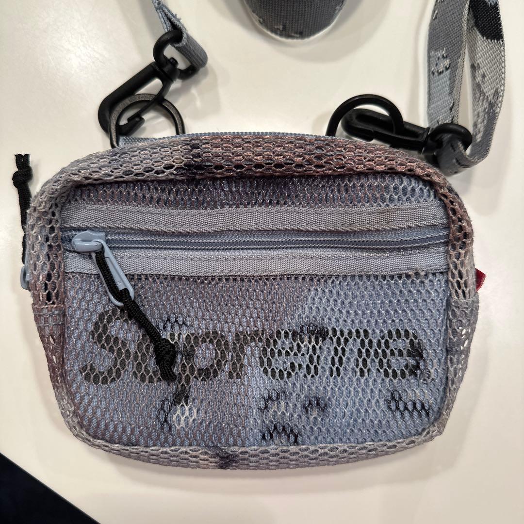 Supreme メッシュショルダーバッグ　ブルーカモ