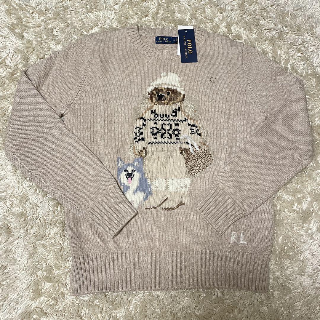 ★新品！タグ付！★Poloポロラルフローレンポロベア&ハスキー犬ニットセーター