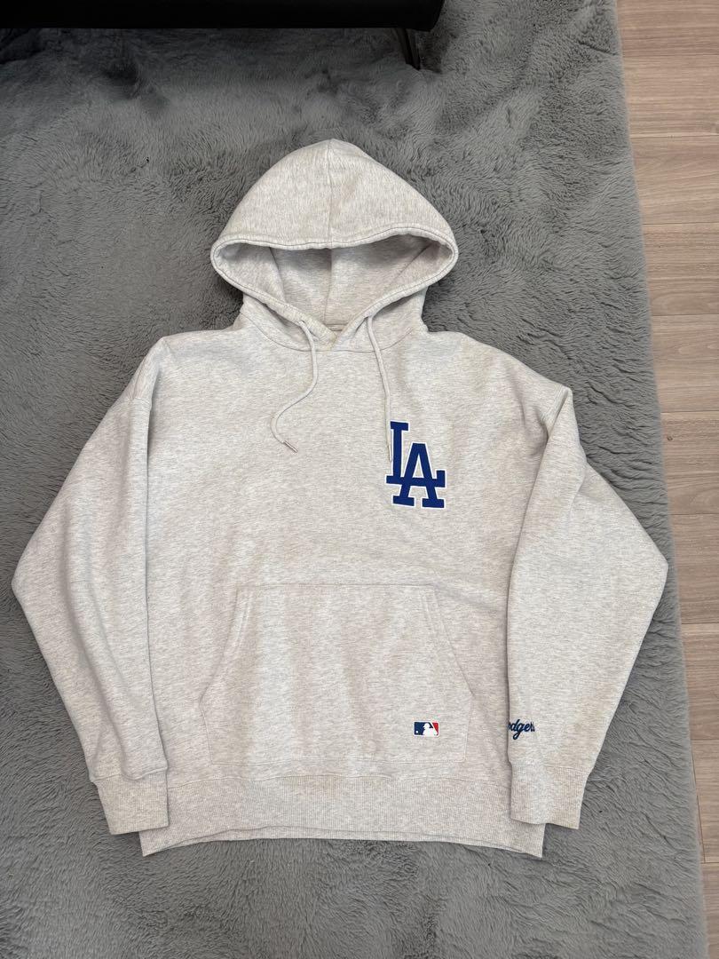 最大の割引 Los オフホワイト Mサイズ フーディ Dodgers Angeles 応援グッズ