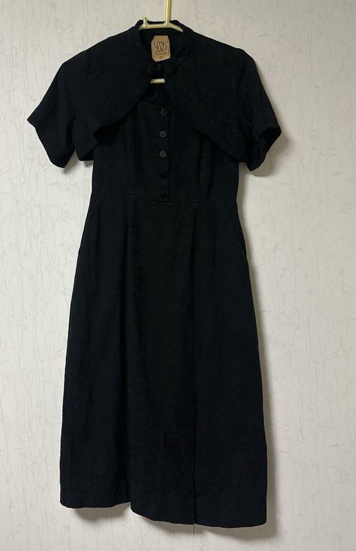 tnewties 《お箸はありますか？》シノワズリドレスワンピース-BLACK