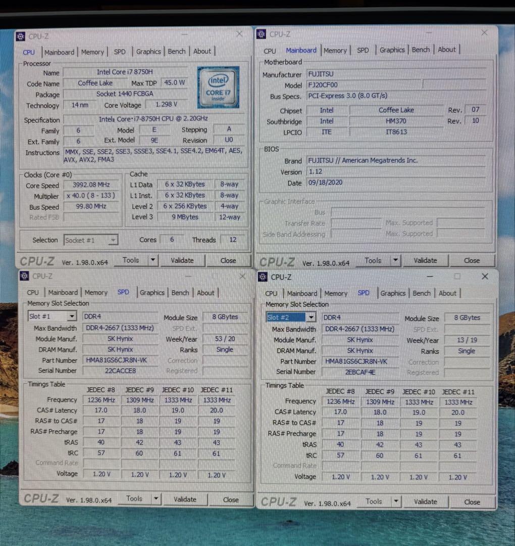 FUJITSU ESPRIMO FH70/D1 一体型PC i7-8750H