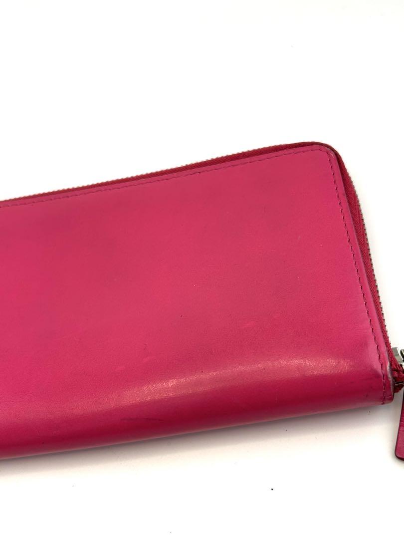セリーヌ　CELINE 長財布　ピンク　オレンジ