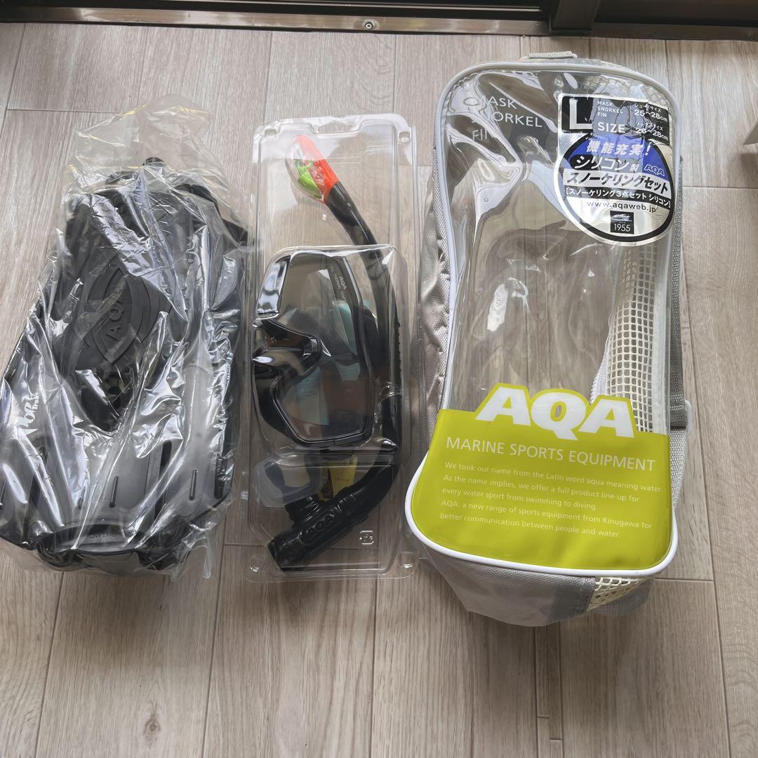 【新品】大人用 シュノーケル フィンセット