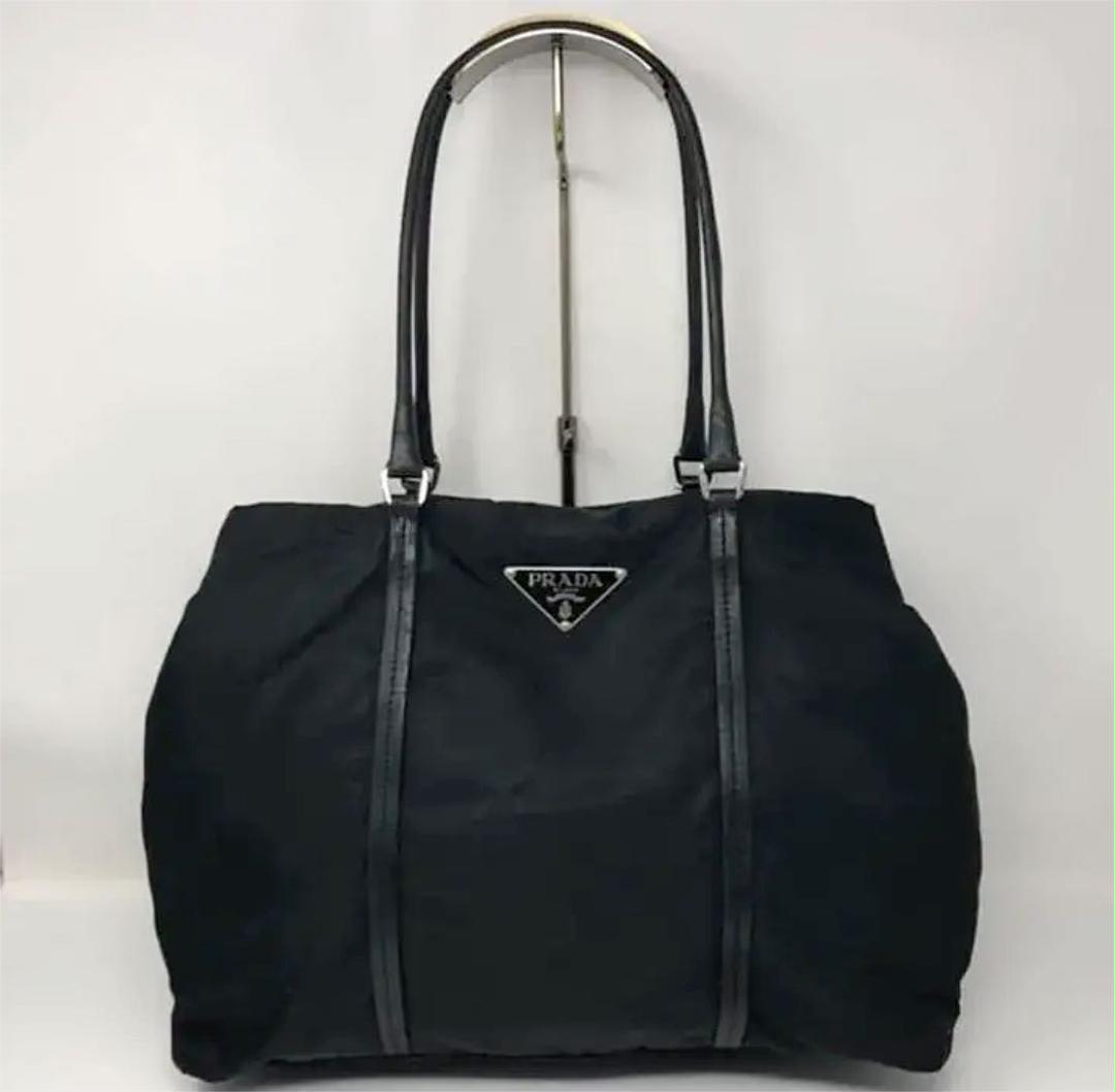 PRADA トートバッグ ナイロン×レザー zdFRX-m20506690069 プラダ 格安超激安